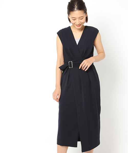 laboratory work(ラボラトリーワーク)の「ジレ風ドレスワンピース(ドレス・レディース・ブラック/ネイビー・MEDIUM)」の2枚目の写真