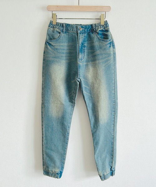 BEATJIVE（ビートジャイブ）の「ストレッチデニムジョガーパンツ デニム or コーデュロイ イージーパンツ スリム スキニーパンツ ヴィンテージ加工 メンズ（デニムパンツ・メンズ・ネイビー/インディゴブルー/ブルー/ブラック/ベージュ/ブルーグリーン/ベージュ系その他/ブラック系その他/ホワイト×ブルー/バーガンディー/ブルー系その他/ブルー系その他2/カーキ/ブラック系その他3/ブラック系その他2・2/4/3/1）」の22枚目の写真