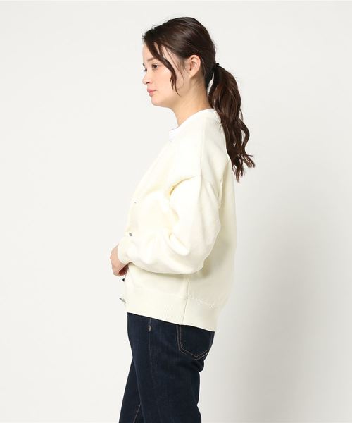 RIVE DROITE（リヴドロワ）の「ローゲージショートニット（ニット/セーター・レディース・グリーン/オフホワイト/キャメル・FREE）」の9枚目の写真