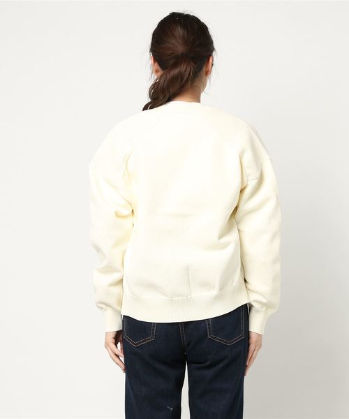 RIVE DROITE（リヴドロワ）の「ローゲージショートニット（ニット/セーター・レディース・グリーン/オフホワイト/キャメル・FREE）」の7枚目の写真