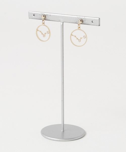 欧州航路（オウシュウコウロ）の「【欧州航路】Zodiac signs 12星座ピアス★ゴールドカラー（ピアス（両耳用）・レディース・その他1/その他2/その他3/その他4/その他5/その他6/その他7/その他8/その他9/その他10/その他11/その他12・FREE）」の3枚目の写真