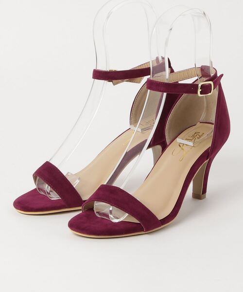 AmiAmi（アミアミ）の「アンクルストラップサンダルピンヒール（サンダル・レディース・プラム/ホワイト×シルバー/イエロー/ストライプ/パイソン/レッド/ブラック/ベージュ系その他/ブラック系その他/グレイッシュベージュ/ベージュ系その他2/ブルー/グリーン系その他/カーキ/ライトグレー/コーラル/ブラウン/ホワイト/ブラック系その他2・L/LL/M/S/SS）」の14枚目の写真