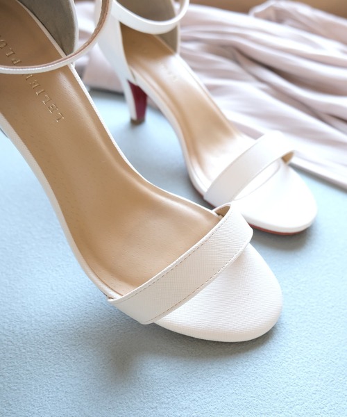 AmiAmi（アミアミ）の「アンクルストラップサンダルピンヒール（サンダル・レディース・プラム/ホワイト×シルバー/イエロー/ストライプ/パイソン/レッド/ブラック/ベージュ系その他/ブラック系その他/グレイッシュベージュ/ベージュ系その他2/ブルー/グリーン系その他/カーキ/ライトグレー/コーラル/ブラウン/ホワイト/ブラック系その他2・L/LL/M/S/SS）」の22枚目の写真