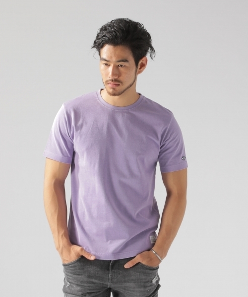 BAYFLOW（ベイフロー）の「30/2 BASICクルーネックTシャツ（Tシャツ/カットソー・メンズ・ホワイト/ネイビー/ベージュ/パープル/オリーブ/オレンジ・LARGE/SMALL/MEDIUM）」の13枚目の写真