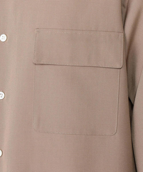 Steven Alan(スティーブンアラン)の「<Steven Alan>TRO 2POCKET ROUND SHIRT-BOLD/シャツ(シャツ/ブラウス・メンズ・ベージュ/オリーブ・MEDIUM/SMALL/X-LARGE/LARGE)」の6枚目の写真