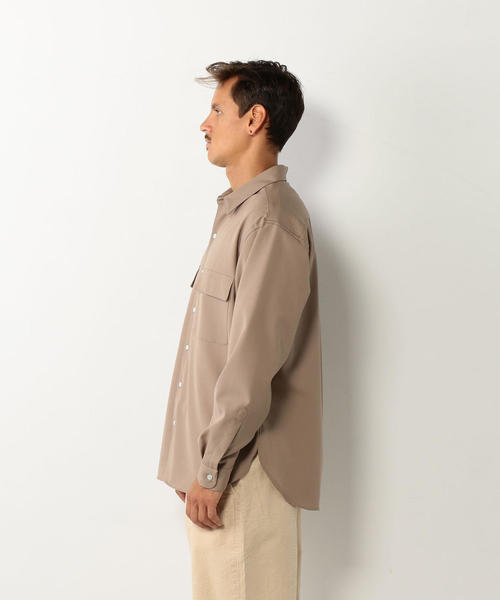 Steven Alan(スティーブンアラン)の「<Steven Alan>TRO 2POCKET ROUND SHIRT-BOLD/シャツ(シャツ/ブラウス・メンズ・ベージュ/オリーブ・MEDIUM/SMALL/X-LARGE/LARGE)」の9枚目の写真
