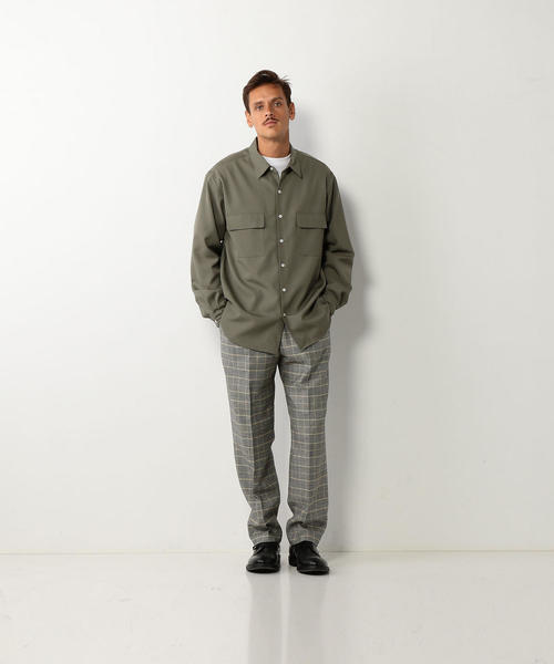 Steven Alan(スティーブンアラン)の「<Steven Alan>TRO 2POCKET ROUND SHIRT-BOLD/シャツ(シャツ/ブラウス・メンズ・ベージュ/オリーブ・MEDIUM/SMALL/X-LARGE/LARGE)」の12枚目の写真