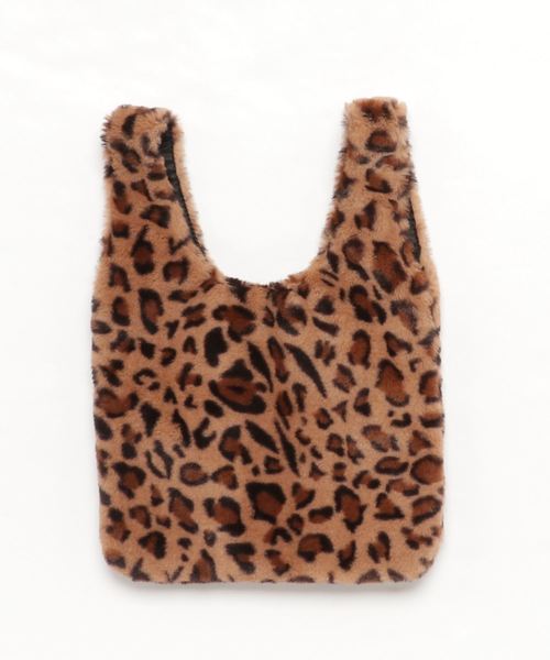 ottilie（オティーリエ）の「レオパード柄エコファーバッグ（トートバッグ・レディース・ベージュ/ブラウン・FREE）」の9枚目の写真