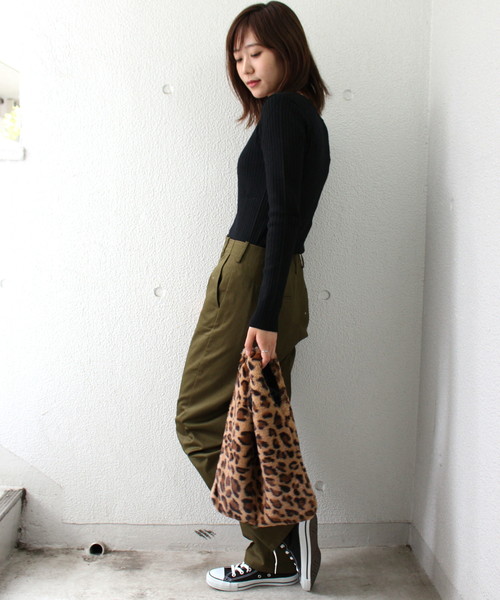 ottilie（オティーリエ）の「レオパード柄エコファーバッグ（トートバッグ・レディース・ベージュ/ブラウン・FREE）」の6枚目の写真