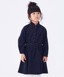 apres les cours | ドットプリントシャツコールワンピース(ワンピース)