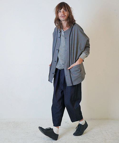 masterkey（マスターキー）の「mp6612-SABI ワイドデニムクロップドパンツ（その他パンツ・メンズ・ブラック/パープル・1/2/3）」の17枚目の写真