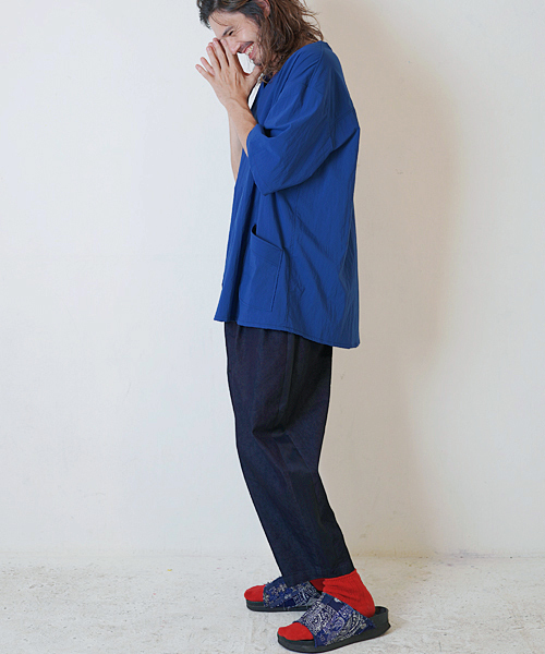 masterkey（マスターキー）の「mp6612-SABI ワイドデニムクロップドパンツ（その他パンツ・メンズ・ブラック/パープル・1/2/3）」の18枚目の写真