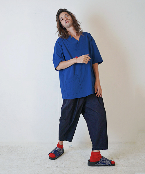 masterkey（マスターキー）の「mp6612-SABI ワイドデニムクロップドパンツ（その他パンツ・メンズ・ブラック/パープル・1/2/3）」の19枚目の写真