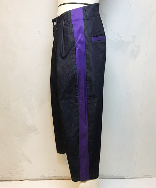 masterkey（マスターキー）の「mp6612-SABI ワイドデニムクロップドパンツ（その他パンツ・メンズ・ブラック/パープル・1/2/3）」の10枚目の写真