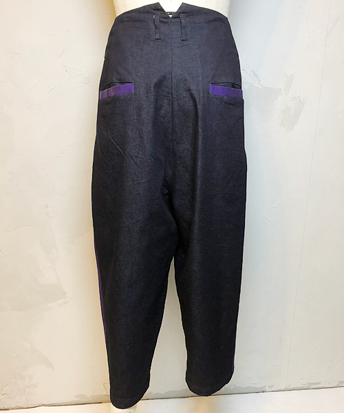 masterkey（マスターキー）の「mp6612-SABI ワイドデニムクロップドパンツ（その他パンツ・メンズ・ブラック/パープル・1/2/3）」の11枚目の写真