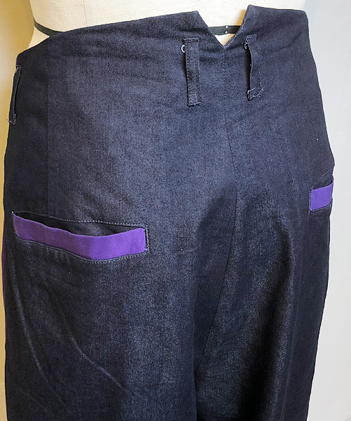 masterkey（マスターキー）の「mp6612-SABI ワイドデニムクロップドパンツ（その他パンツ・メンズ・ブラック/パープル・1/2/3）」の13枚目の写真