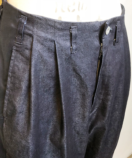 masterkey（マスターキー）の「mp6612-SABI ワイドデニムクロップドパンツ（その他パンツ・メンズ・ブラック/パープル・1/2/3）」の7枚目の写真