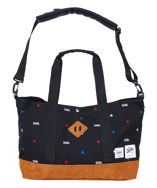 X-girl（エックスガール）の「X-girl  DRIFTER MESSENGER CARGO TOTE（トートバッグ・レディース・ブラック・ONE SIZE）」の5枚目の写真