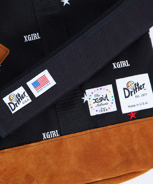 X-girl（エックスガール）の「X-girl  DRIFTER MESSENGER CARGO TOTE（トートバッグ・レディース・ブラック・ONE SIZE）」の6枚目の写真