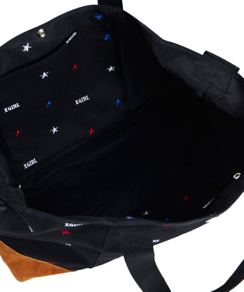 X-girl（エックスガール）の「X-girl  DRIFTER MESSENGER CARGO TOTE（トートバッグ・レディース・ブラック・ONE SIZE）」の7枚目の写真