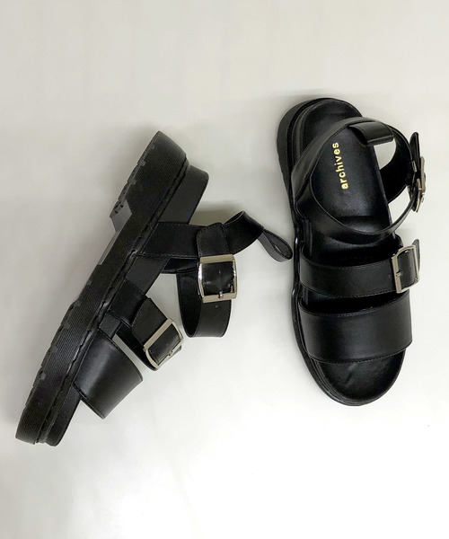 archives（アルシーヴ）の「グラディエーターサンダル（サンダル・レディース・ブラック/ブラウン・MEDIUM/LARGE）」の4枚目の写真