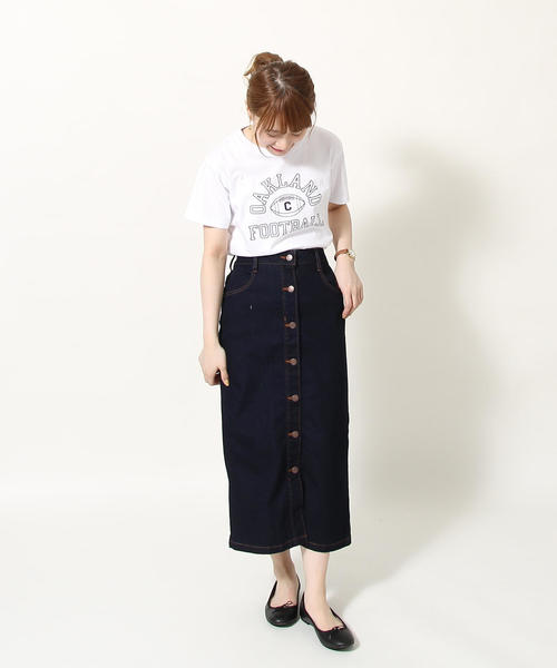 coen（コーエン）の「カレッジプリントベーシックTシャツ（Tシャツ/カットソー・レディース・ホワイト/ブラック/グレー・MEDIUM/LARGE）」の5枚目の写真