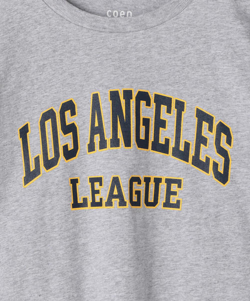 coen（コーエン）の「カレッジプリントベーシックTシャツ（Tシャツ/カットソー・レディース・ホワイト/ブラック/グレー・MEDIUM/LARGE）」の7枚目の写真