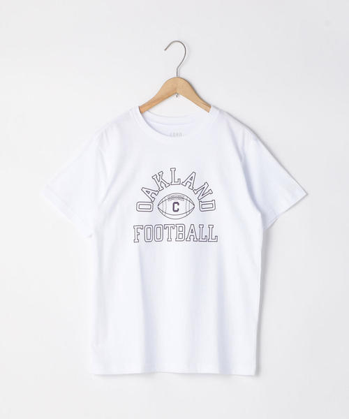 coen（コーエン）の「カレッジプリントベーシックTシャツ（Tシャツ/カットソー・レディース・ホワイト/ブラック/グレー・MEDIUM/LARGE）」の8枚目の写真