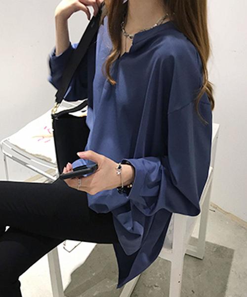 Bifrost(ビフレスト)の「着心地抜群なシンプルブラウス(シャツ/ブラウス・レディース・ホワイト/ブルー/グリーン・FREE)」の11枚目の写真
