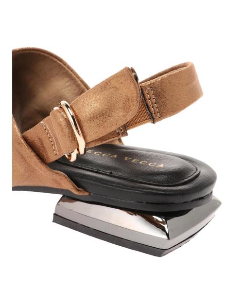 YECCA VECCA（イェッカヴェッカ）の「ツイストラメサンダル（サンダル・レディース・ブラック/シルバー/ブロンズ・M/L）」の10枚目の写真