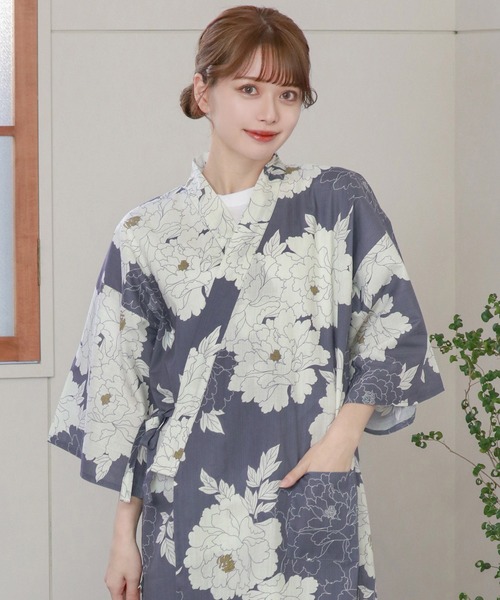 KYOETSU（キョウエツ）の「リラックススタイルを楽しむ レディース 甚平（浴衣・レディース・ブルー/ブラック系その他/ブルー系その他/パープル系その他/ブラック系その他2/ブラック系その他3/ブラック系その他4/ブルー系その他2/ブルー系その他3/ブルー系その他4/ブルー系その他5/ブルー系その他6/ブルー系その他7/パープル系その他2/パープル系その他3/その他1/その他2/その他3/その他4/その他5/その他6/その他7/その他8/その他9/その他10/その他11・フリー）」の19枚目の写真