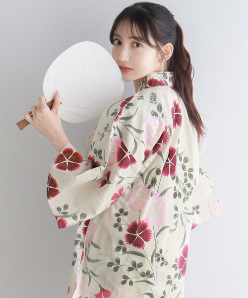 KYOETSU（キョウエツ）の「リラックススタイルを楽しむ レディース 甚平（浴衣・レディース・ブルー/ブラック系その他/ブルー系その他/パープル系その他/ブラック系その他2/ブラック系その他3/ブラック系その他4/ブルー系その他2/ブルー系その他3/ブルー系その他4/ブルー系その他5/ブルー系その他6/ブルー系その他7/パープル系その他2/パープル系その他3/その他1/その他2/その他3/その他4/その他5/その他6/その他7/その他8/その他9/その他10/その他11・フリー）」の20枚目の写真