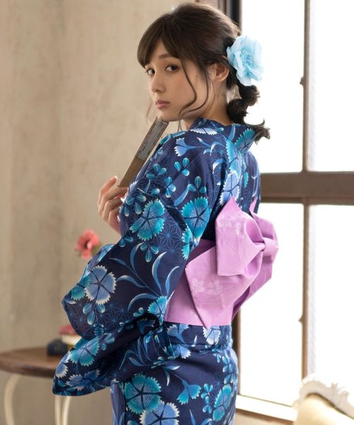 KYOETSU（キョウエツ）の「リラックススタイルを楽しむ レディース 甚平（浴衣・レディース・ブルー/ブラック系その他/ブルー系その他/パープル系その他/ブラック系その他2/ブラック系その他3/ブラック系その他4/ブルー系その他2/ブルー系その他3/ブルー系その他4/ブルー系その他5/ブルー系その他6/ブルー系その他7/パープル系その他2/パープル系その他3/その他1/その他2/その他3/その他4/その他5/その他6/その他7/その他8/その他9/その他10/その他11・フリー）」の10枚目の写真