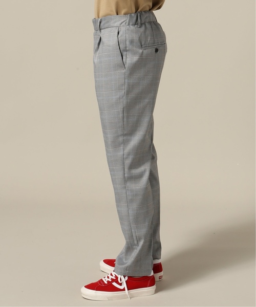 417 EDIFICE（フォーワンセブンエディフィス）の「チェックタックイージーパンツ（スラックス・メンズ・チャコールグレー/ベージュ・SMALL/MEDIUM/LARGE）」の5枚目の写真