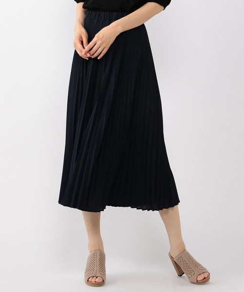 A/C DESIGN BY ALPHA CUBIC(エーシーデザインバイアルファキュービック)の「プリーツスカート(スカート・レディース・ネイビー/カーキ/ブラウン・64/67)」の16枚目の写真