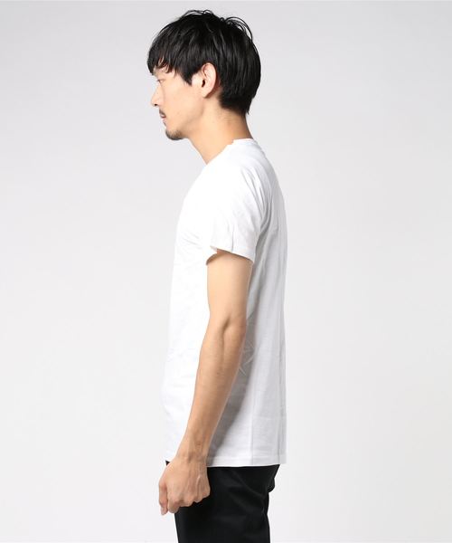 FRUIT OF THE LOOM（フルーツオブザルーム）の「【FRUIT OF THE LOOM】FTL_クルーネックTシャツ半袖2P（Tシャツ/カットソー・メンズ・ホワイト/ブラック/杢グレー・LL/M/L）」の5枚目の写真
