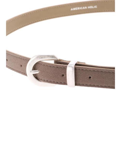 AMERICAN HOLIC（アメリカンホリック）の「スエート調ベルト＊（ベルト・レディース・ブラック/グレー/キャメル・FREE）」の8枚目の写真
