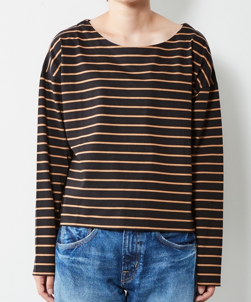 cepo（セポ）の「シルケットボーダーＴシャツ（Tシャツ/カットソー・レディース・ブラック系その他3/ピンク系その他3/ブラウン・M）」の8枚目の写真