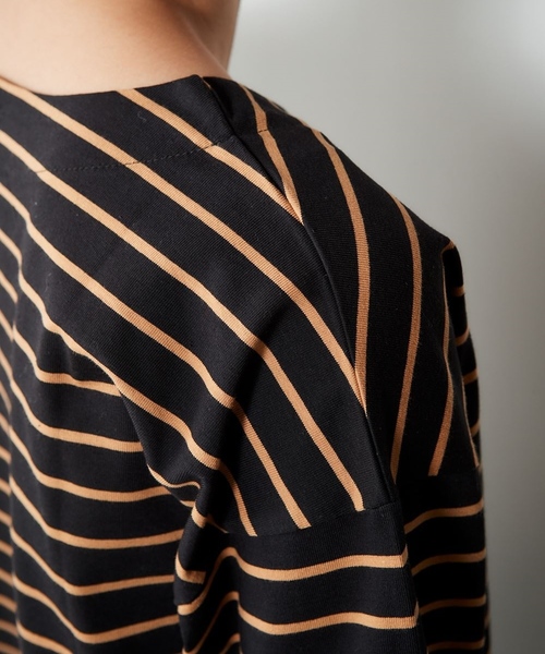 cepo（セポ）の「シルケットボーダーＴシャツ（Tシャツ/カットソー・レディース・ブラック系その他3/ピンク系その他3/ブラウン・M）」の7枚目の写真