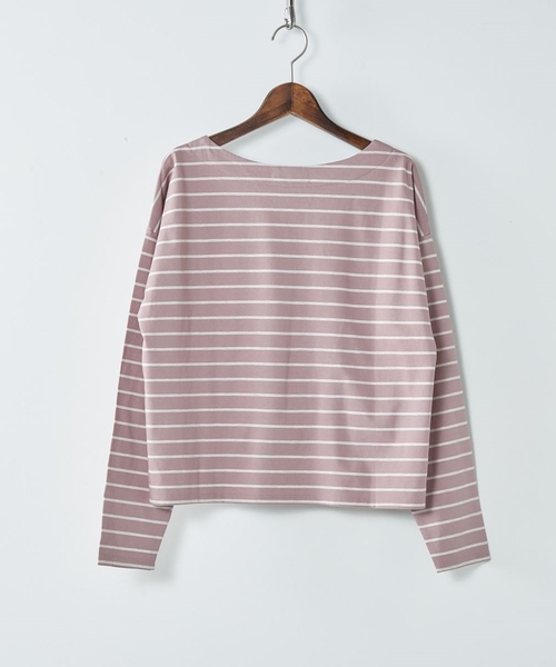 cepo（セポ）の「シルケットボーダーＴシャツ（Tシャツ/カットソー・レディース・ブラック系その他3/ピンク系その他3/ブラウン・M）」の15枚目の写真