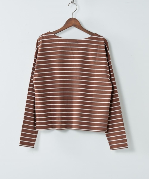 cepo（セポ）の「シルケットボーダーＴシャツ（Tシャツ/カットソー・レディース・ブラック系その他3/ピンク系その他3/ブラウン・M）」の12枚目の写真