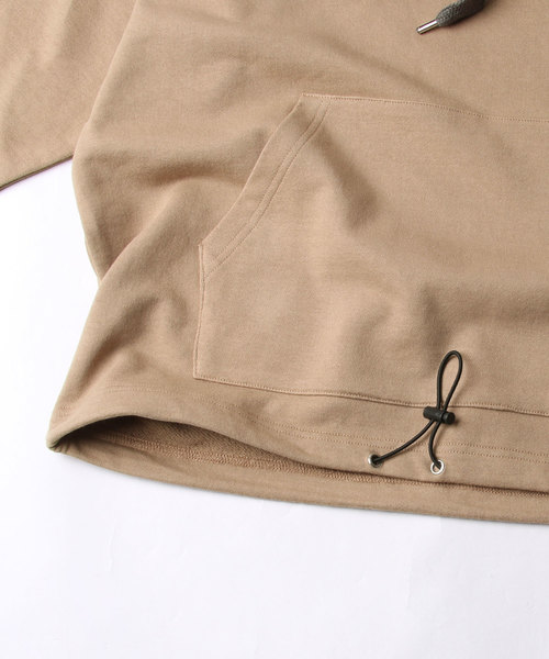 NILWAY（ニルウェイ）の「【Nilway】USコットンドローコード付きプルオーバーパーカー（パーカー・メンズ・ホワイト/ブラック/ベージュ/ブラウン・MEDIUM/LARGE/X-LARGE）」の6枚目の写真