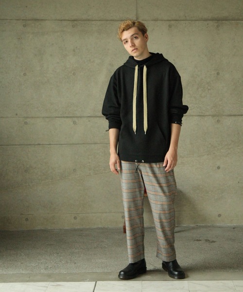 NILWAY（ニルウェイ）の「【Nilway】USコットンドローコード付きプルオーバーパーカー（パーカー・メンズ・ホワイト/ブラック/ベージュ/ブラウン・MEDIUM/LARGE/X-LARGE）」の20枚目の写真