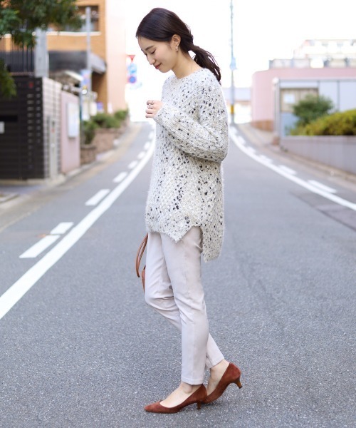 Bou Jeloud（ブージュルード）の「温か裏起毛素材◆ハイテンションパンツ（その他パンツ・レディース・チャコールグレー/ブラック/ベージュ/キャメル・40/38/36）」の22枚目の写真