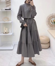 ABITOKYO | ティアード セットアップ 風 2way ロングワンピース(ワンピース)