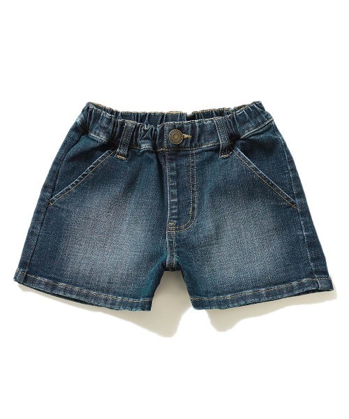 devirock（デビロック）の「楽デニム デニムショートパンツ（その他パンツ・キッズ・ネイビー/サックスブルー/ブルー系その他/ワンウォッシュ・110cm/120cm/130cm/140cm/150cm/160cm/100cm）」の12枚目の写真