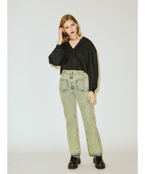 jouetie（ジュエティ）の「ダブルブレストシャツ（シャツ/ブラウス・レディース・ブラック/ベージュ/グリーン/その他1・MEDIUM）」の15枚目の写真