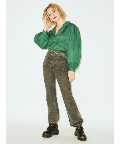 jouetie（ジュエティ）の「ダブルブレストシャツ（シャツ/ブラウス・レディース・ブラック/ベージュ/グリーン/その他1・MEDIUM）」の12枚目の写真