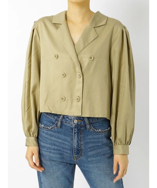 jouetie（ジュエティ）の「ダブルブレストシャツ（シャツ/ブラウス・レディース・ブラック/ベージュ/グリーン/その他1・MEDIUM）」の14枚目の写真