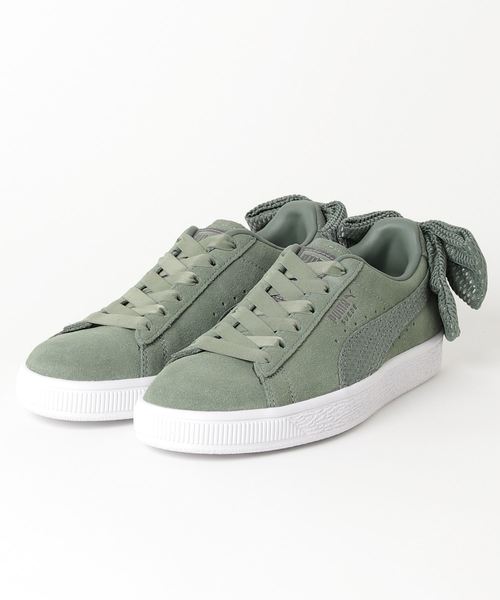 puma suede bow